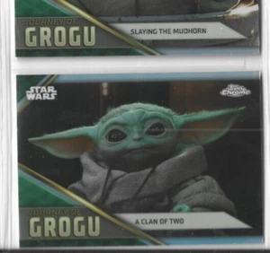 Journey of Grogu 2023 Topps Star Wars Chrome jg-8 A Clan of Two - Picture 1 of 1