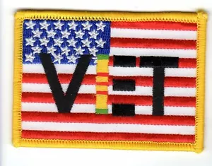 Parche HC para veteranos de bandera de EE. UU./Vietnam - Imagen 1 de 1