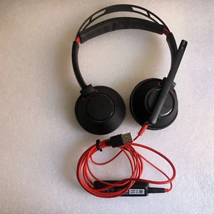 Plantronics Blackwire C5220T C5200 USB/3.5mm Wired Binaural Headset USB - Picture 1 of 3