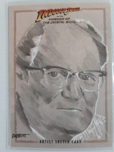 INDIANA JONES Kingdom Of The Crystal Skulls. Artist Sketch Card. 1 Of 1. Rare. - Picture 1 of 2