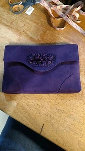 Small Velvet Purple Purse - Picture 1 of 7