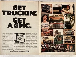 1976 GMC Truck Van Two Page Print Ad - Picture 1 of 3