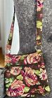 Vera Bradley Floral Crossbody Purse Bag With Matching Wallet