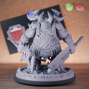 Demon Butcher Boss Miniature Fiend Lord Dungeons and Dragons Mini DnD 5e TTRPG - Picture 1 of 8