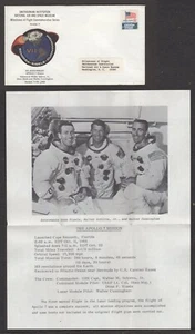 1968 Apollo 7 Space Cover with Letter – Smithsonian Institution - Picture 1 of 1