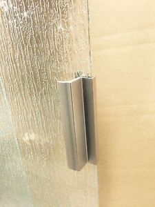Chrome / Silver Shower Door Handle with Metal Strike