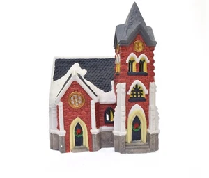 Holiday Times Dorf beleuchtetes Gebäude Sammlerstücke Stadtkirche - Bild 1 von 4