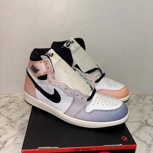 Size 10 - Air Jordan 1 Retro OG High Skyline Blue Red Rare - Picture 1 of 10