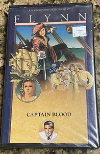 Vintage Captain Blood Errol Flynn Clamshell VHS Rare Tower Records (1935) - Picture 1 of 5