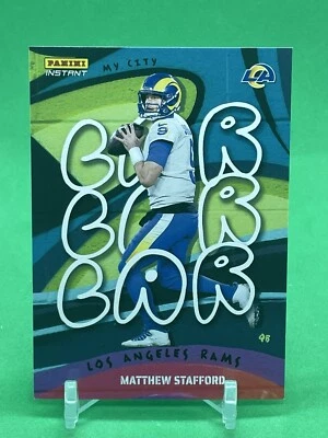 2022 Panini Instant MY CITY Matthew Stafford  /1860 #MC-19 Rams - Image 1 of 3