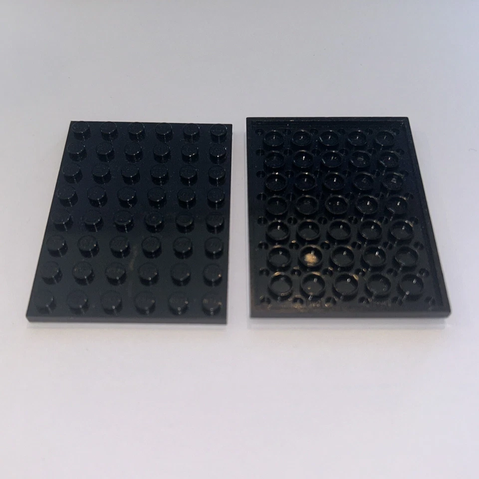 2x LEGO ® 303676 - 303626 - Platte 6 x 8 (Z5) - Schwarz - Bild 1 von 1