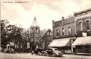BAINBRIDGE, NEW YORK : STREET VIEW : ALBERTYPE : RPPC : 1948 - Picture 1 of 4
