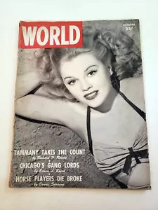WELTMAGAZIN Oktober 1944 CHILI WILLIAMS Cheescake Pin Up Cover + Gangs Chicago - Bild 1 von 8