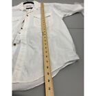 Filson White Shirt Sleeve Button Up Shirt Men Size Large Pocket Neutral Classic
