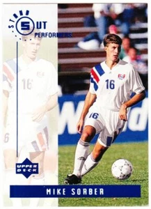 1994 Upper Deck World Cup Contenders Soccer Stand Out Performers #S4 Mike SORBER - Picture 1 of 1