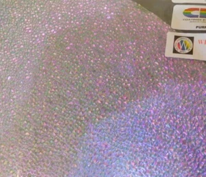Vidrio dicroico: CBS 90COE púrpura sobre gota de rocío texturizado transparente 3" cuadrado - Imagen 1 de 1
