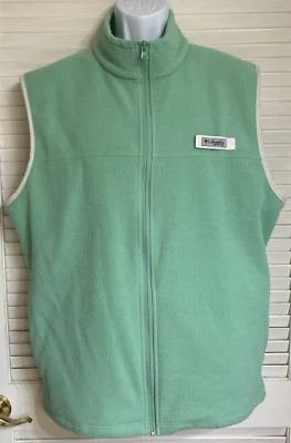 Chaleco polar Columbia Sportswear PFG Harborside para hombre, grande, verde Foto 1 de 4