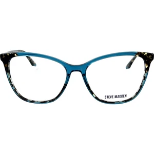 Steve Madden Marciana Womens Plastic Eyeglass Frame 55-16 Teal Tortoise w Case - Picture 1 of 5