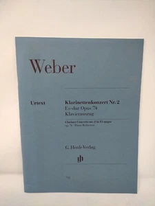 Carl Maria von Weber Clarinet Concerto No. 2 in E-flat Major Op. 74 051480732 - Picture 1 of 3