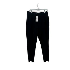 Eileen Fisher Tencel Jersey Tapered Leg Slouch Ankle Pants Black Size PL NWT - Picture 1 of 10