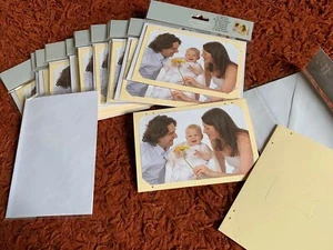 28xHochzeit Taufe Konfirmation Kommunio Danksagung/Einladung Karte f.Foto+Kuvert - Bild 1 von 3