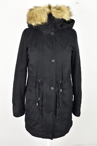 ZARA Trafaluc Black Padded Jacket size Eur XS Womens Full Zip Hooded Outdoors - Picture 1 of 4