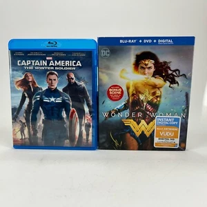 Captain America: The Winter Soldier & Wonder Woman Blu Ray DVD Lot of 2 - Picture 1 of 4
