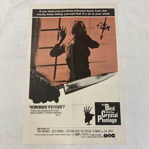 1970 VOGEL MIT DEM KRISTALLGEFIEDER ORIGINAL US ONE SHEET FILMPLAKAT 27x41 - Bild 1 von 12