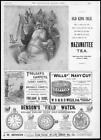 1894 Antique Print Advertisement  -  Mazawattee Tea Capstan Bensons Treloars 29)