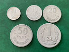 🇵🇱 Poland 1949 lot of 5 coins aluminium used