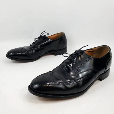Zapatos de vestir Johnston & Murphy para hombre Keats Oxford charol negro EE. UU. 9,5D Foto 1 de 4