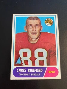 Topps Football #43 1968 ¡¡Chris Burford!! ¡ENVÍO DE $1!!  - Imagen 1 de 2