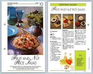 Fruit & Nut Rice Salad #10 Salads - Simply Delicious 1992 IMP Ltd Recipe Card - Picture 1 of 1