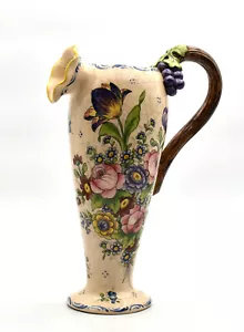 Veuve Perrin Marseille aiguière céramique décor floral french ceramic - Picture 1 of 6