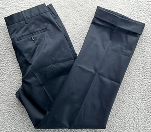 $70 New Lands' End Men's Traditional Fit No Iron Twill Pants Dk Navy 34x32 - Picture 1 of 10