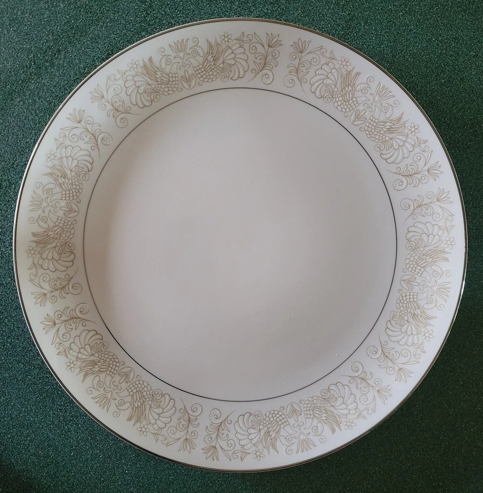 Mikasa Balmore B2070 Chop/Serving Platter - Embossed Doves/Floral/Foliage on rim - Image 1 of 4