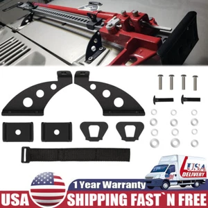 Hi Lift Jack Mount Hood/Front & Rear Door Hinge Bracket Kit for Jeep Wrangler JK - Picture 1 of 12