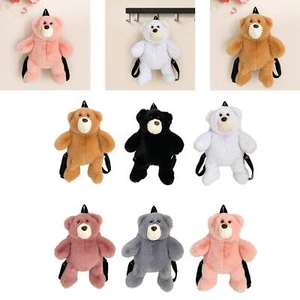 Plush Bear Backpack Fashion Lightweight Daypack for Girls Women College - Picture 1 of 33