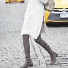 Stuart Weitzman Lowland Suede Over the Knee-Boots Gray Size 8