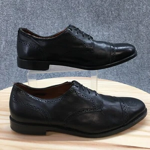 Allen Edmonds Dress Shoes Mens 12 3E Sanford Derby Black Cap-Toe Casual Lace Up - Imagen 1 de 16