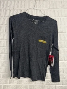 Moosejaw Women’s Long Sleeve Pocket Tee “Gear Wizard” Black Size Medium - Picture 1 of 4