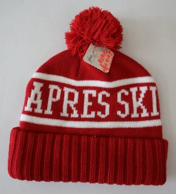 Бини Free People Movement CB205C-K163 O/S Cherry Red Apres Ski Team Pom - Изображение 1 из 4