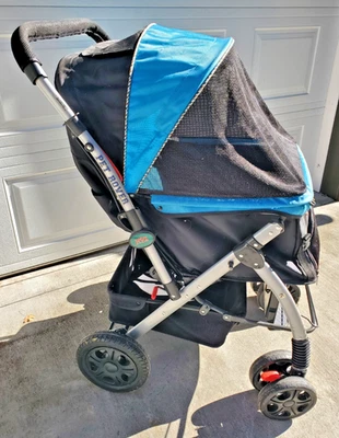 HPZ PC8853 Pet Rover Cabrio Hund Katze Haustier Kinderwagen Reisewagen schwarz blau - Bild 1 von 4