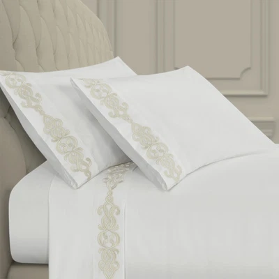 J. Queen New York Imperial Embroidered Sheet Set - Image 1 of 4