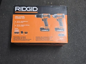 🛠️ RIDGID 18V Cordless 2-Tool Combo Kit w/ Drill/Driver & Impact Driver R92721 - Picture 1 of 6