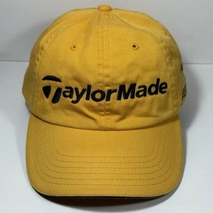 Taylormade Hat Cap Yelllow Adjustable R5 Hundred Series Logo Golf Strapback - Picture 1 of 11