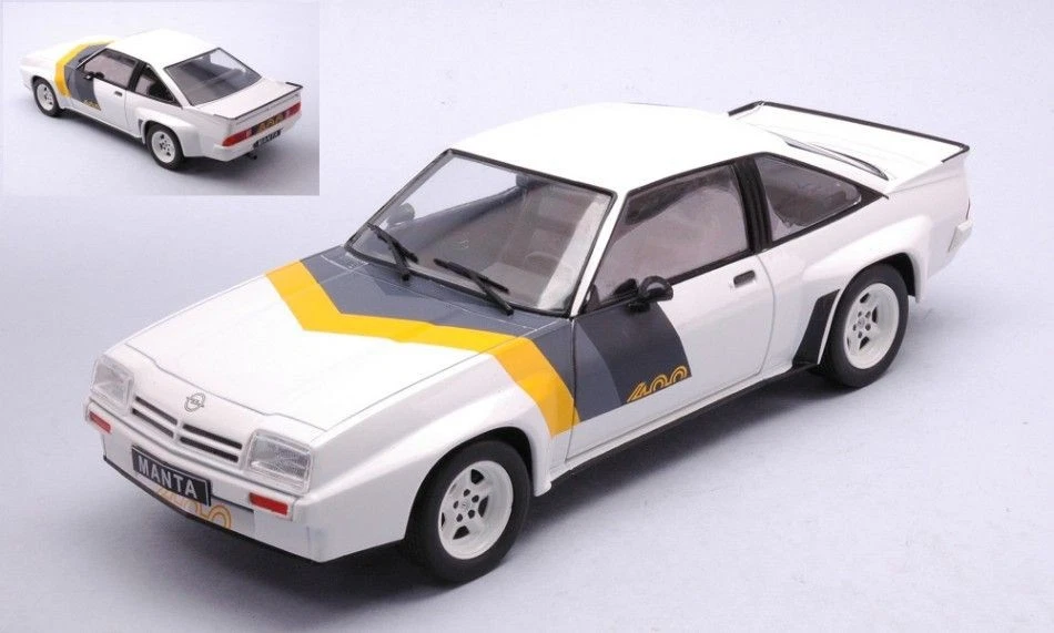 WHITEBOX WB124112 OPEL MANTA B 400 WHITE DECORATED 1:24 Modellino - Immagine 1 di 1