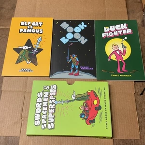 Paperback Set By James Kochalka Swords,Spacemen & Super spies - Picture 1 of 6