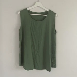 Masai Size XL Sleeveless Top Green Vest Excellent Condition Viscose - Picture 1 of 8