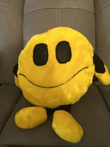 Figura de muñeca cara sonriente amarilla de peluche feliz de 14" de colección cuerpo completo sin etiquetas - Imagen 1 de 4
